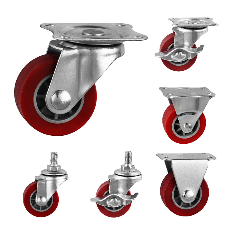 วงล้อ Light Duty Maroon Pu Wheels