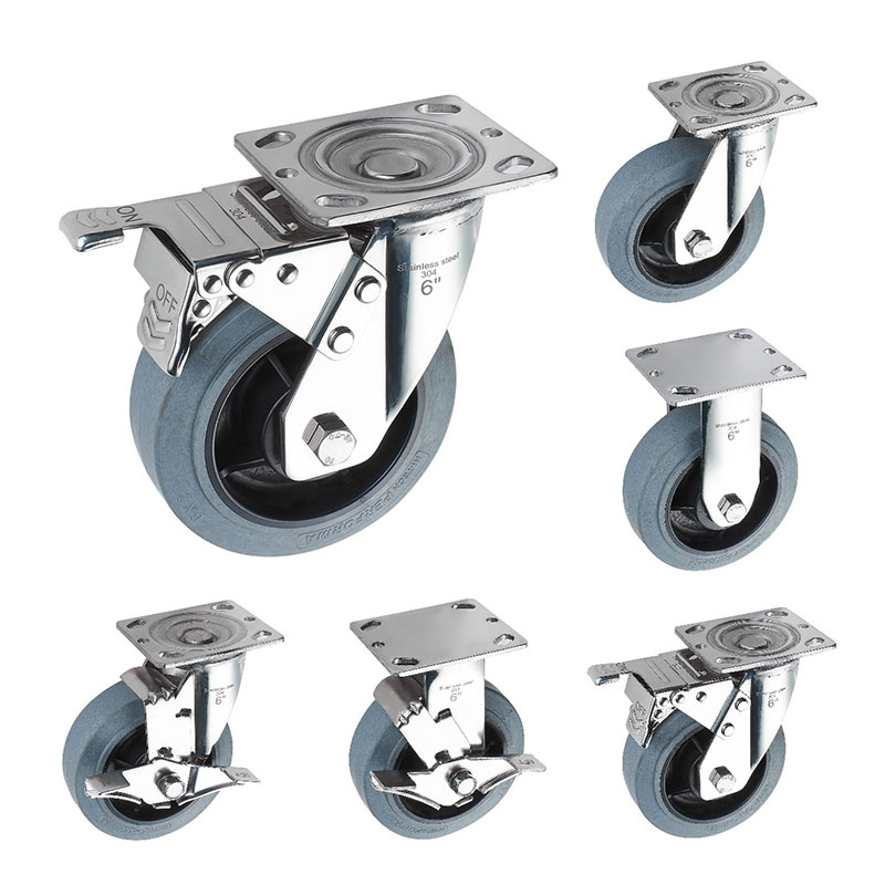 Sus304 Casters Duty Tpr TPR ตัวนำ