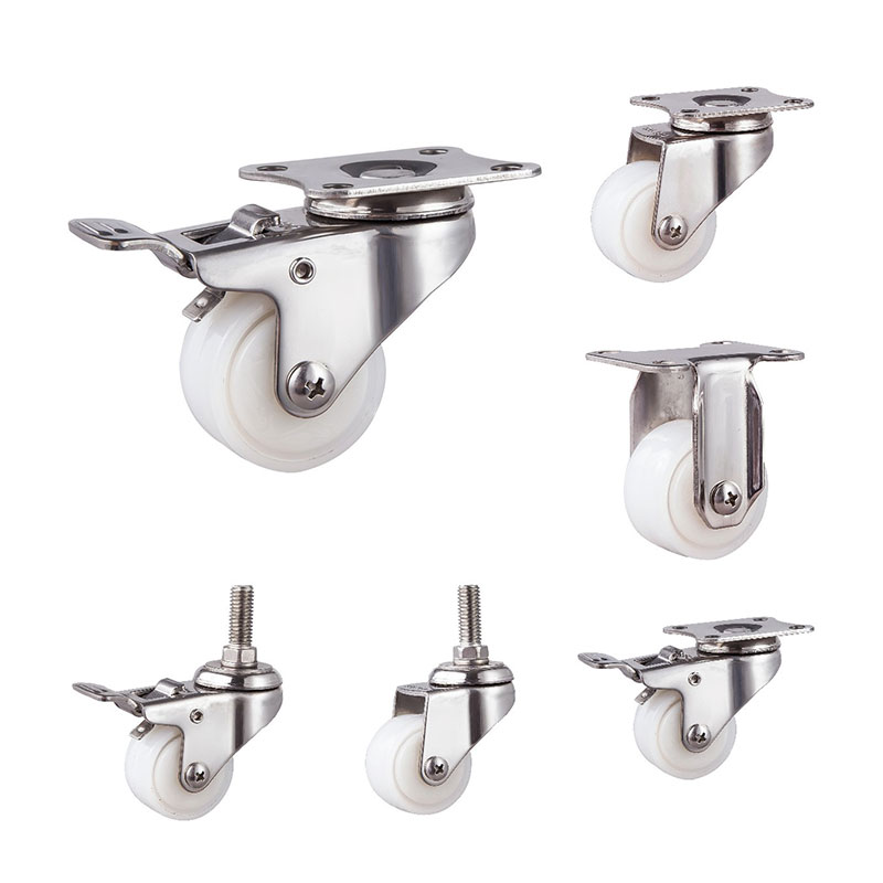 Sus304 Casters Light Duty พร้อมล้อ PA