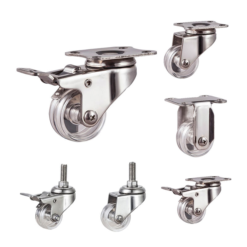 Sus304 Casters Light Duty พร้อมล้อพีซี