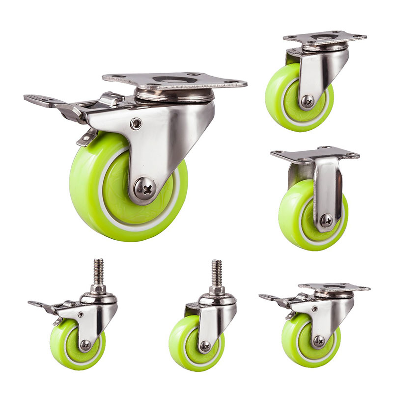 Sus304 Casters Light Duty พร้อมล้อ PU