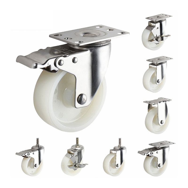 SUS304 CASTERS อุตสาหกรรมขนาดกลาง PA PA