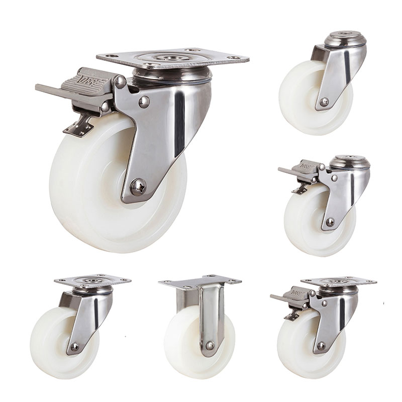 SUS304 Medium Medical Casters PA